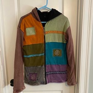 Kyber Outerwear Patchwork Fleece Lined Jacket